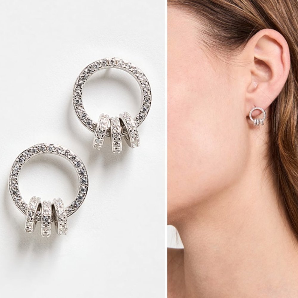 NEW~ Anthropologie Shashi Eternity Stud Earrings